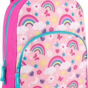 15 Inch Kids Backpacks for Boys & Girls | Preschool, Kindergarten, Elementary School Backpacks with Adjustable, Padded Straps (Radiant Rainbows)