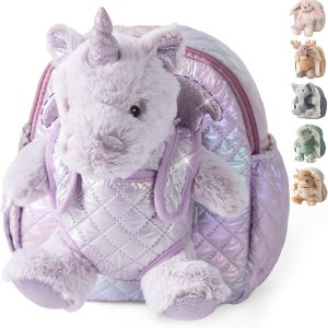 Unicorn Toddler Backpack – Soft Plush Bag with Detachable Toy for Girls Aged 2–4 | Perfect for Daycare, Travel & Birthday Gifts for 3-Year-Old Kids