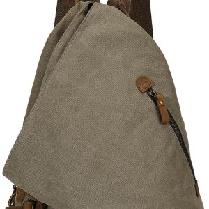 Canvas Vintage Backpack – Large Casual Daypack Outdoor Travel Rucksack Hiking Backpacks for Men Women