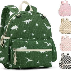 Corduroy Toddler Backpack for Boys & Girls, Kids Backpacks | Small Kids Bookbag for School 2-4 Preschool Kindergarten Backpack Toddler Daycare Backpack - Dinosaur